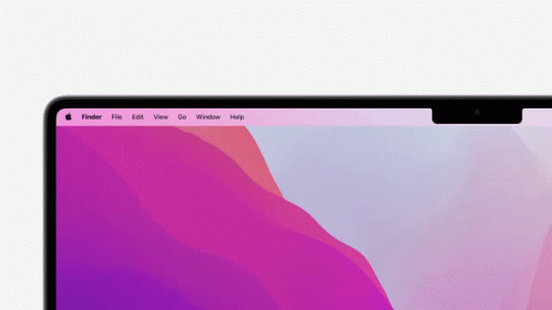 A Close Up Of A Computer Screen With A Purple Background GIF