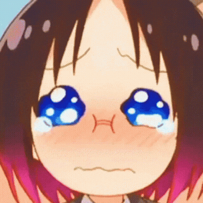 A Close Up Of A Crying Anime Girl 'S Face GIF