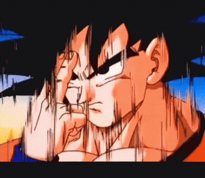 A Close Up Of A Dragon Ball Z Character Covering His Face With His Hands GIF