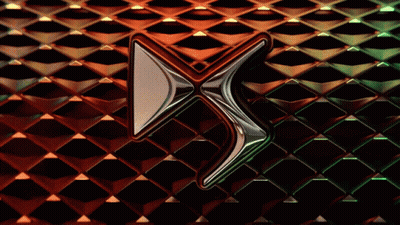 A Close Up Of A Ds Logo On A Red And Green Colored Background GIF