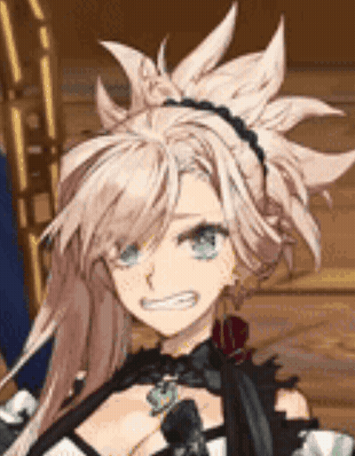 A Close Up Of A Female Anime Character With Long Hair And A Headband . GIF