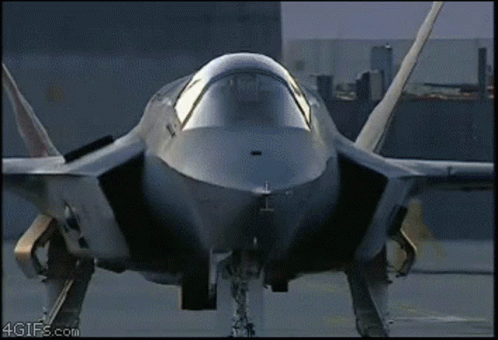 A Close Up Of A Fighter Jet With A 4Gifs.com Watermark GIF