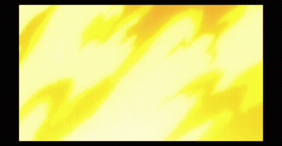 A Close Up Of A Fire Explosion With A Yellow Background GIF