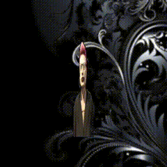 A Close Up Of A Floral Pattern With A Red Line GIF