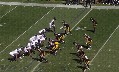 A Close Up Of A Football Player 'S Helmet GIF