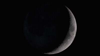 A Close Up Of A Full Moon In The Night Sky GIF