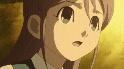 A Close Up Of A Girl 'S Face With A Serious Expression GIF
