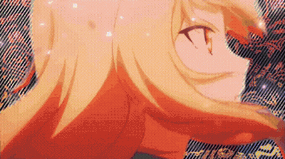 A Close Up Of A Girl 'S Face With A Striped Background GIF