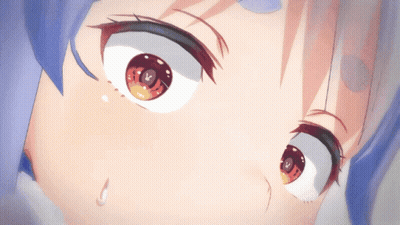 A Close Up Of A Girl 'S Face With A Tear Running Down Her Cheek GIF