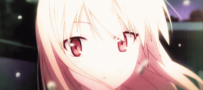 A Close Up Of A Girl 'S Face With Pink Eyes GIF