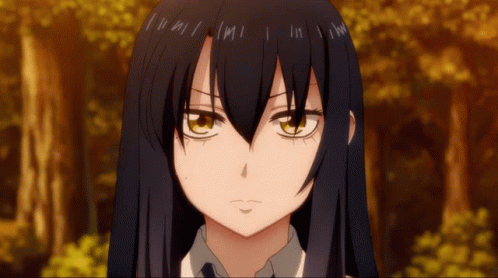 A Close Up Of A Girl 'S Face With The Letters Ii And Iii On Her Hair GIF