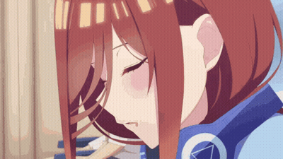 A Close Up Of A Girl Wearing Headphones With The Number 7 On It GIF