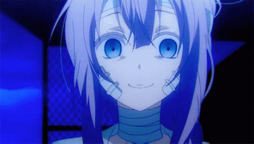 A Close Up Of A Girl With A Bandage On Her Neck GIF