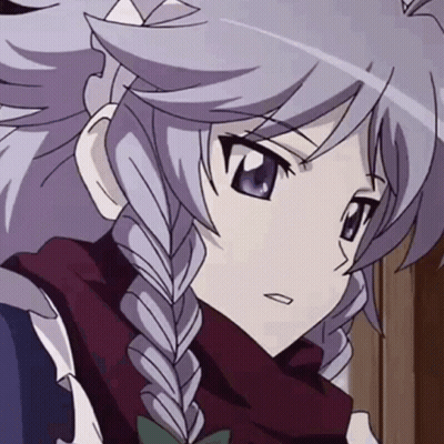 A Close Up Of A Girl With A Braided Hair Style GIF