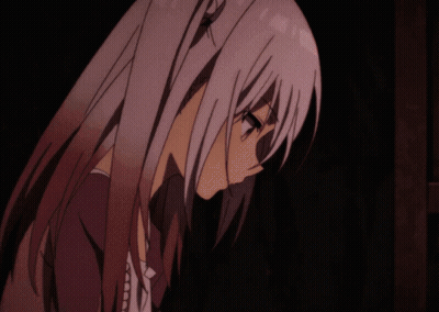 A Close Up Of A Girl With A Skull In Her Eye GIF