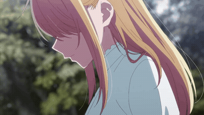 A Close Up Of A Girl With Blonde Hair GIF