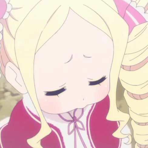A Close Up Of A Girl With Her Eyes Closed Wearing A Pink Jacket GIF
