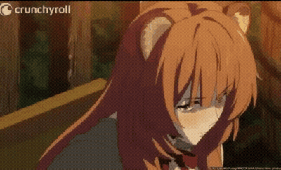 A Close Up Of A Girl With Long Hair And Ears From A Anime . GIF