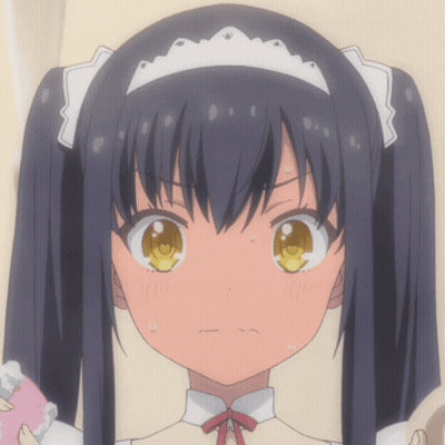 A Close Up Of A Girl With Pigtails And A White Headband GIF