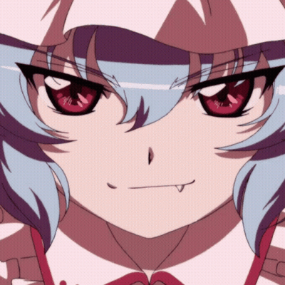 A Close Up Of A Girl With Red Eyes GIF