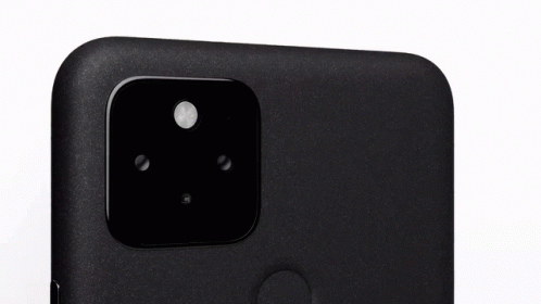 A Close Up Of A Google Pixel 4A Cell Phone On A White Surface . GIF