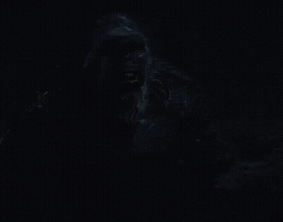 A Close Up Of A Gorilla With Its Mouth Open GIF