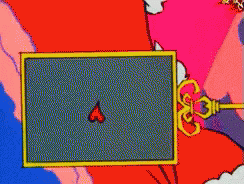 A Close Up Of A Green Cartoon Character With Blue Eyes GIF