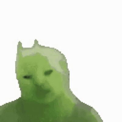 A Close Up Of A Green Frog On A White Background With Its Arms Outstretched . GIF