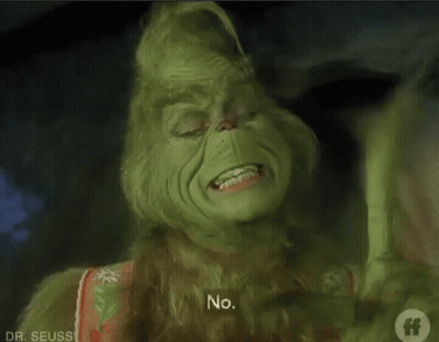 A Close Up Of A Grinch With A Caption That Says Yes . GIF