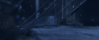 A Close Up Of A Hose Spraying Water On A Concrete Surface . GIF
