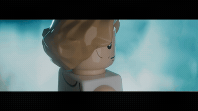 A Close Up Of A Lego Figure 'S Face GIF