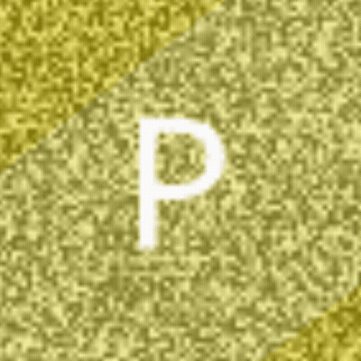 A Close Up Of A Letter P On A Yellow Background GIF