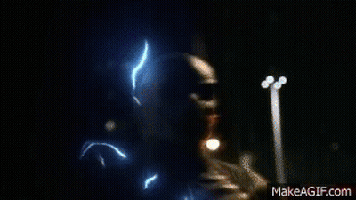 A Close Up Of A Lightning Bolt On A Dark Background GIF