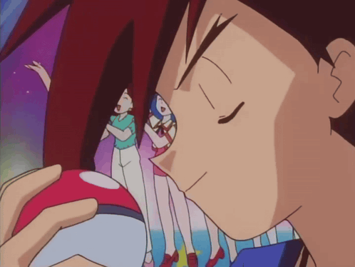Man Holding Red Ball Close Up GIF