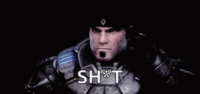A Close Up Of A Man In A Military Uniform With The Words `` Shot '' Written On The Bottom . GIF