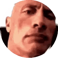 A Close Up Of A Man 'S Face In A Circle . Sticker
