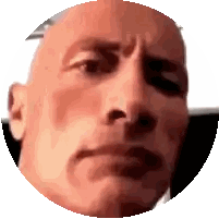 A Close Up Of A Man 'S Face In A Circle Sticker