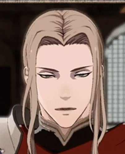 A Close Up Of A Man 'S Face In A Video Game With Long Hair . GIF