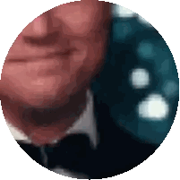 A Close Up Of A Man 'S Face Is Shown In A Circle Sticker