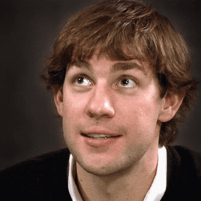 A Close Up Of A Man 'S Face Looking Up GIF