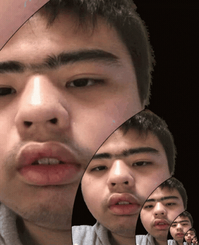A Close Up Of A Man 'S Face With A Beard GIF