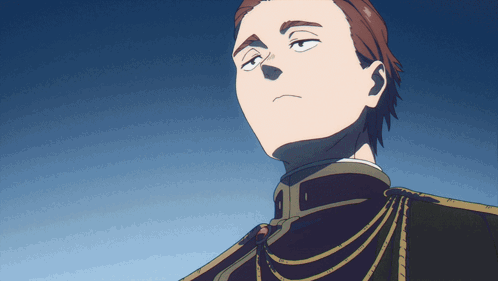 A Close Up Of A Man 'S Face With A Blue Background GIF