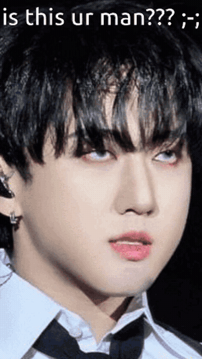 A Close Up Of A Man 'S Face With A Caption That Says `` Is This Ur Man ?? '' GIF