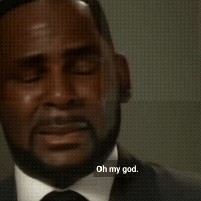 A Close Up Of A Man 'S Face With A Caption That Says Oh My God GIF