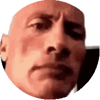 A Close Up Of A Man 'S Face With A Circle Around It Sticker