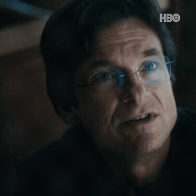 A Close Up Of A Man 'S Face With A Hbo Logo On The Bottom GIF