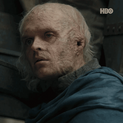 A Close Up Of A Man 'S Face With A Hbo Logo On The Bottom GIF