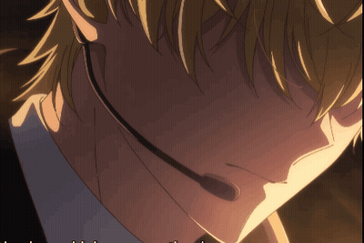 A Close Up Of A Man 'S Face With A Headset On GIF