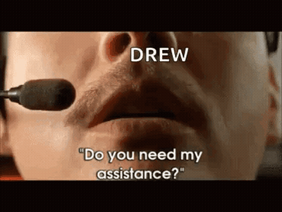 A Close Up Of A Man 'S Face With A Microphone On It . GIF