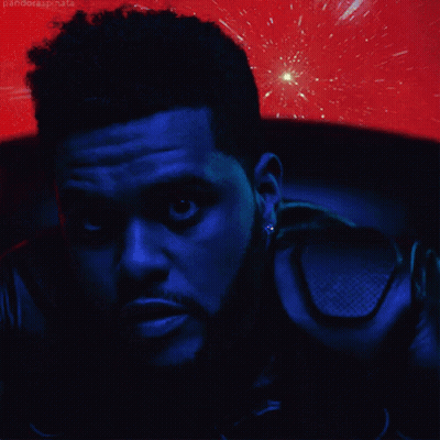 A Close Up Of A Man 'S Face With A Red Background Behind Him GIF